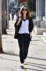 LILY COLLINS Out for Lunch in West Hollywood 12/02/2017