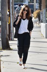 LILY COLLINS Out for Lunch in West Hollywood 12/02/2017