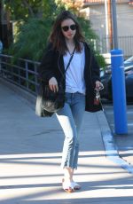 LILY COLLINS Out in West Hollywood 12/13/2017