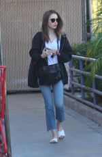 LILY COLLINS Out in West Hollywood 12/13/2017