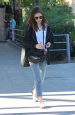 LILY COLLINS Out in West Hollywood 12/13/2017