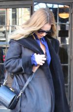 LILY JAMES Leaves Bowery Hotel in New York 12/07/2017