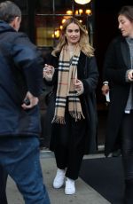 LILY JAMES Leaves Her Hotel in New York 12/05/2017