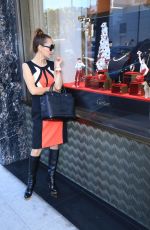 LILY LISA Out on Rodeo Drive in Beverly Hills 12/30/2017