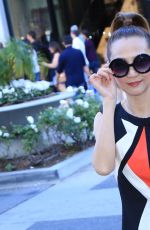 LILY LISA Out on Rodeo Drive in Beverly Hills 12/30/2017