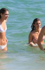 LILY MOULTON in Bikini and Presley Gerber at a Beach in Miami 12/07/2017
