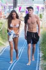 LILY MOULTON in Bikini and Presley Gerber at a Beach in Miami 12/07/2017