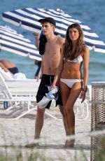 LILY MOULTON in Bikini on the Beach in Miamia 12/07/2017