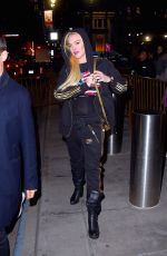 LINDSAY LOHAN Arrives at Madison Square Garden in New York 12/08/2017