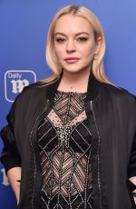 LINDSAY LOHAN at Daily Mail Holiday Party in New York 12/06/2017