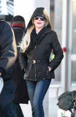 LINDSAY LOHAN at JFK Airport in New York 12/04/2017