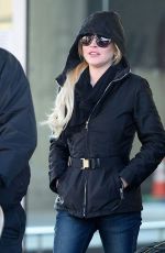 LINDSAY LOHAN at JFK Airport in New York 12/04/2017