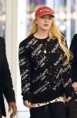 LINDSAY LOHAN at JFK Airport in New York 12/19/2017