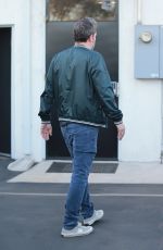 LINDSAY SHOOKUS and Ben Affleck Arrives at a Studio in Burbank 12/27/2017