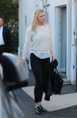 LINDSAY SHOOKUS and Ben Affleck Arrives at a Studio in Burbank 12/27/2017