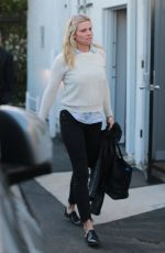 LINDSAY SHOOKUS and Ben Affleck Arrives at a Studio in Burbank 12/27/2017