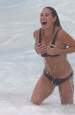 LISA CLARK in Swimsuit at a Beach in Sydney 12/07/2017