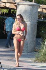 LIVIA CANALIS and FRANCESCA BRAMBILLA in Bikinis at a Beach in Miami 12/28/2017