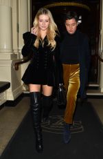 LOTTIE MOSS Leaves Connaught Hotel in London 12/08/2017