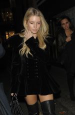 LOTTIE MOSS Leaves Connaught Hotel in London 12/08/2017