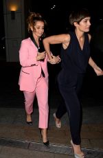 LOUISE REDKNAPP and FRANKIE BRIDGE Night Out in Liverpool 12/28/2017