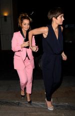 LOUISE REDKNAPP and FRANKIE BRIDGE Night Out in Liverpool 12/28/2017