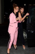 LOUISE REDKNAPP and FRANKIE BRIDGE Night Out in Liverpool 12/28/2017