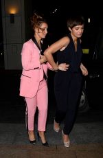LOUISE REDKNAPP and FRANKIE BRIDGE Night Out in Liverpool 12/28/2017