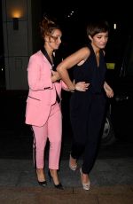LOUISE REDKNAPP and FRANKIE BRIDGE Night Out in Liverpool 12/28/2017