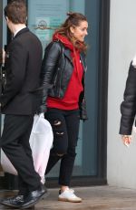 LOUISE REDKNAPP Leaves Hilton Hotel in Liverpool 12/29/2017