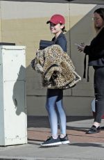 LUCY HALE Leaves Granville Restaurant in Studio City 12/25/2017