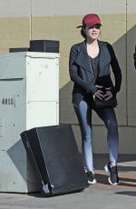 LUCY HALE Leaves Granville Restaurant in Studio City 12/25/2017