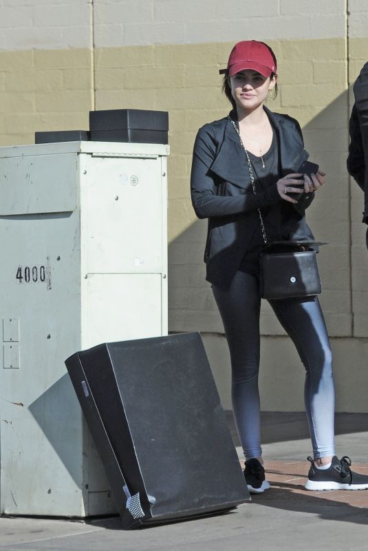 LUCY HALE Leaves Granville Restaurant in Studio City 12/25/2017