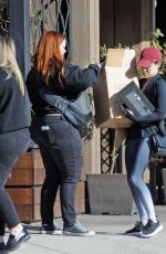 LUCY HALE Leaves Granville Restaurant in Studio City 12/25/2017