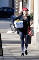 LUCY HALE Leaves Granville Restaurant in Studio City 12/25/2017