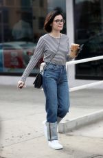 LUCY HALE Out for Iced Coffee in West Hollywood 12/20/2017