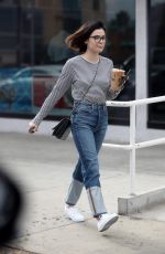 LUCY HALE Out for Iced Coffee in West Hollywood 12/20/2017