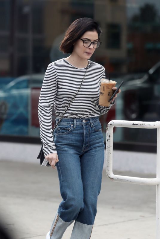 LUCY HALE Out for Iced Coffee in West Hollywood 12/20/2017