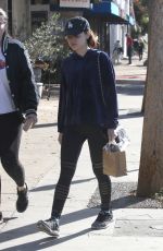 LUCY HALE Shopping at Farmer