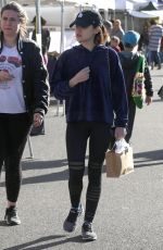 LUCY HALE Shopping at Farmer