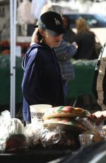 LUCY HALE Shopping at Farmer
