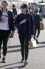 LUCY HALE Shopping at Farmer