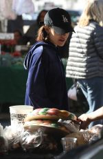 LUCY HALE Shopping at Farmer