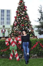 LUCY HALE Spread Holiday Cheer at Children