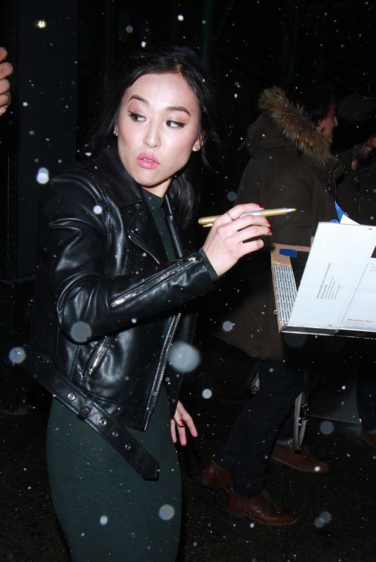 LYRICA OKANO Arrives at Build Series in New York 12/15/2017