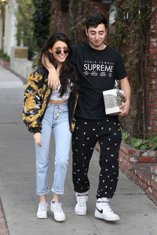 MADISON BEER and Zack Bia Out Shopping in West Hollywood 12/18/2017