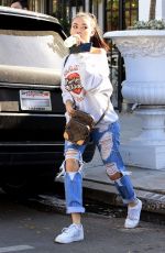 MADISON BEER in Ripped Jeans Out Shopping in West Hollywood 11/30/2017