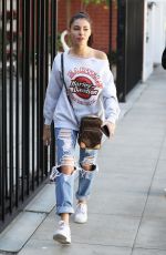 MADISON BEER in Ripped Jeans Out Shopping in West Hollywood 11/30/2017