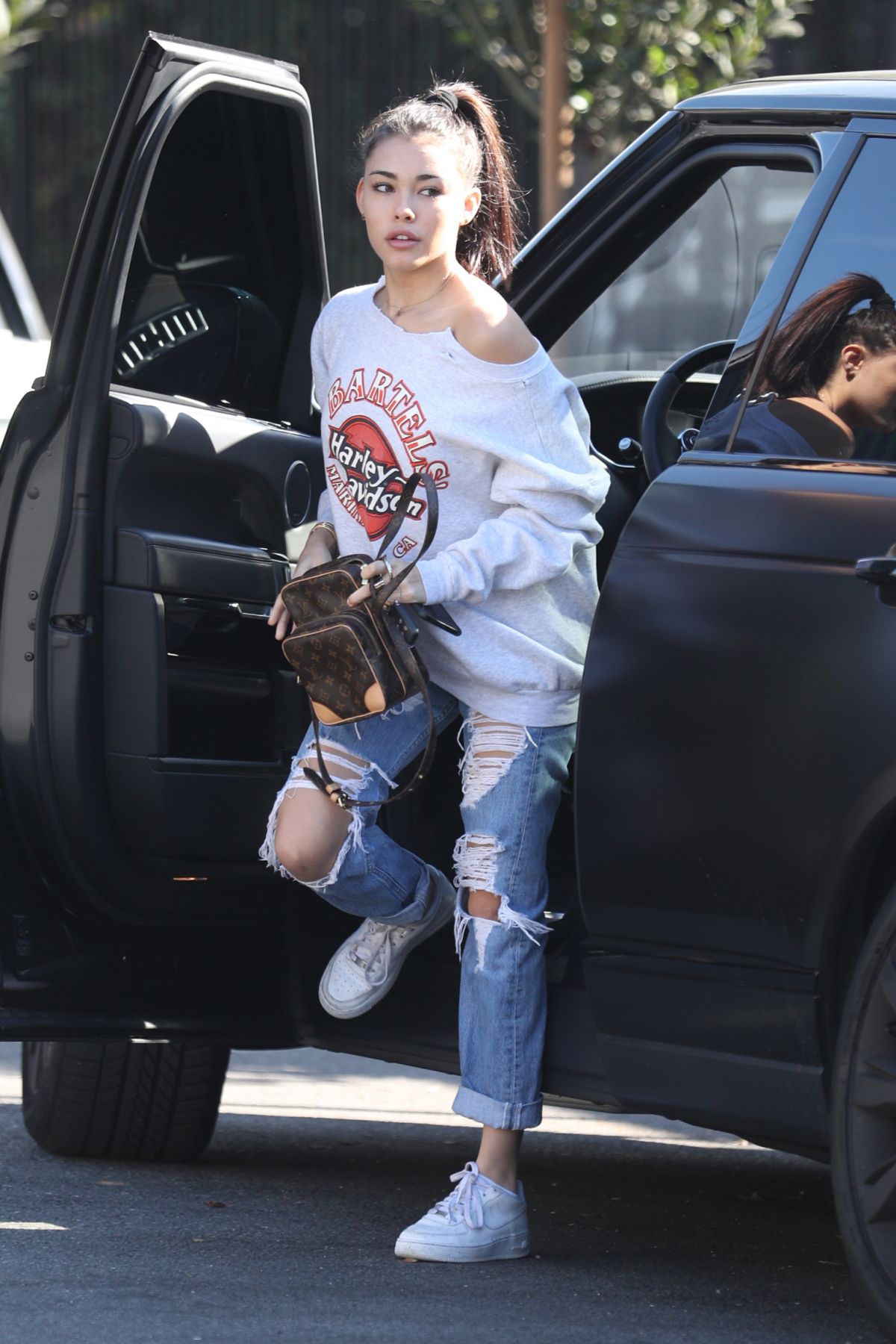 MADISON BEER in Ripped Jeans Out Shopping in West Hollywood 11/30/2017 ...