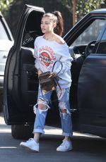 MADISON BEER in Ripped Jeans Out Shopping in West Hollywood 11/30/2017